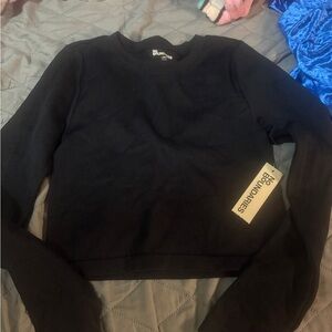 No Boundaries Black Ribbed Top